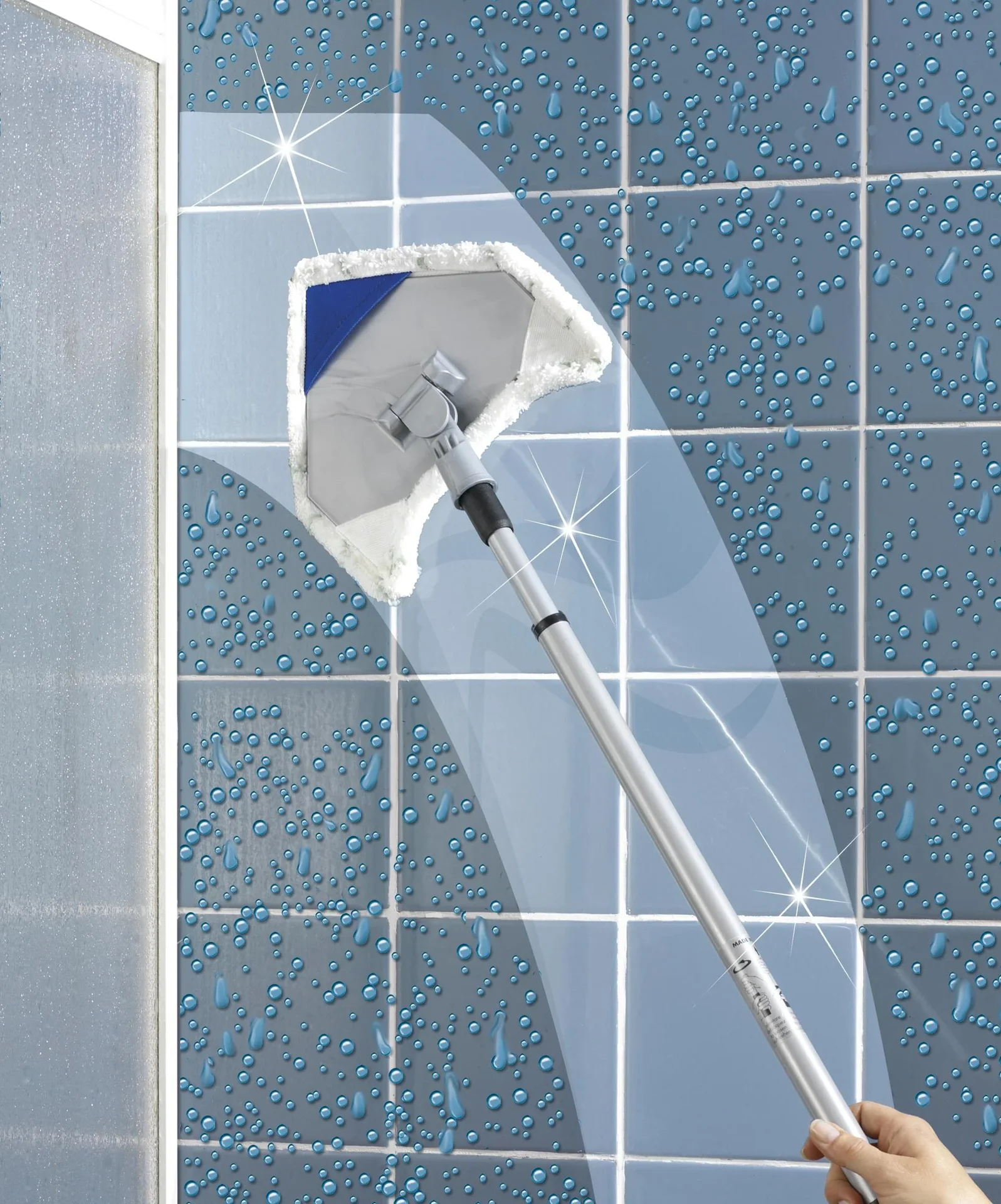 Multiflex Wischer, mit Teleskopstiel und 3 Bezüge - 4