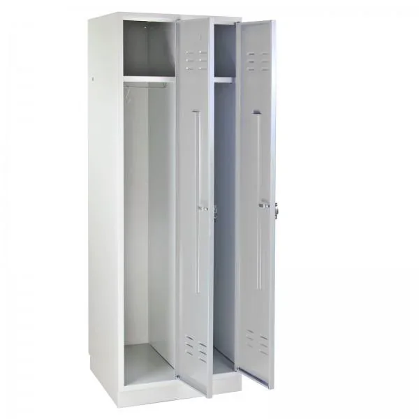 Umkleideschrank Spind RAL 7035, Komplett, 1775 x 600 x 500 mm - 0