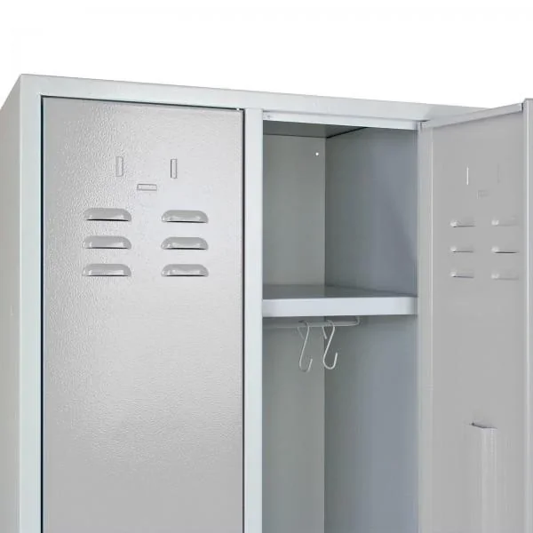 Umkleideschrank Spind RAL 7035, Komplett, 1775 x 600 x 500 mm - 2