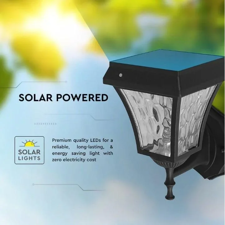 VT-982 Valencia Solar-Wandleuchte Solar-LED-Lampe - 3 Lichtfarben - 0