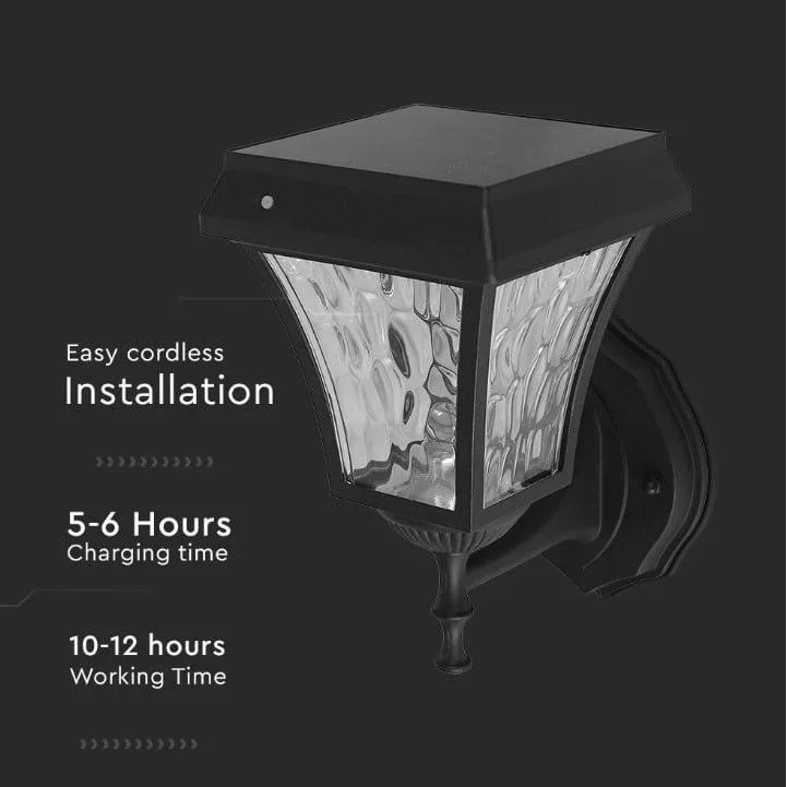 VT-982 Valencia Solar-Wandleuchte Solar-LED-Lampe - 3 Lichtfarben - 7