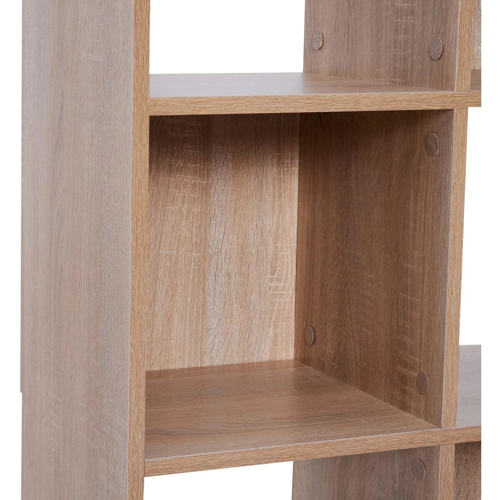 8 Fächer Bücherregal Wandregal Standregal Raumteiler Holz Natur 61,5 x 29,5 x 122,5 cm - 2