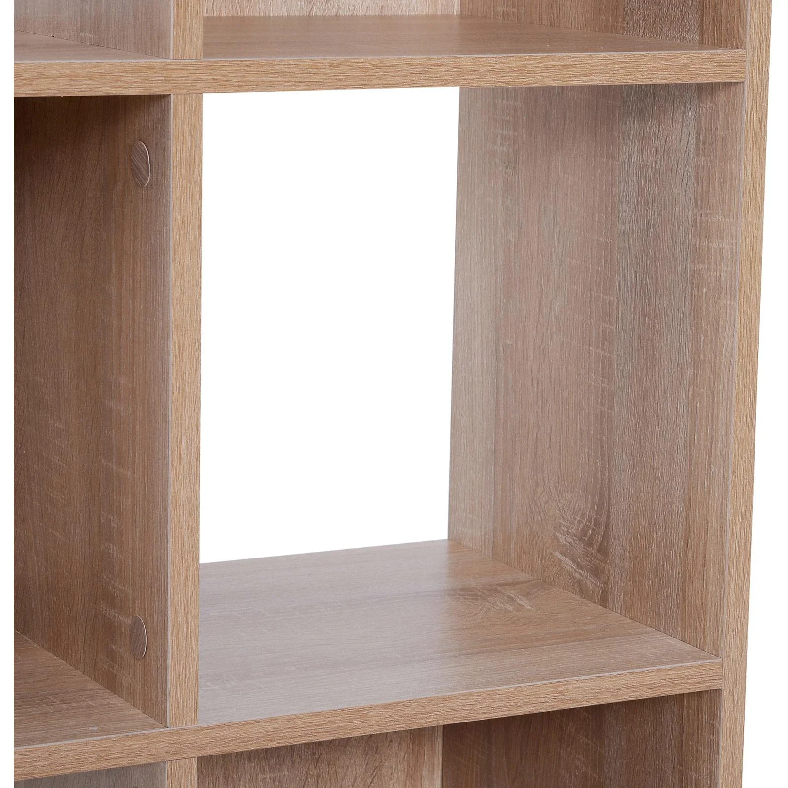 8 Fächer Bücherregal Wandregal Standregal Raumteiler Holz Natur 61,5 x 29,5 x 122,5 cm - 5