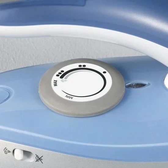 Dampfbügeleisen - Reisebügeleisen - 1000 Watt - Blau/Weiß - 1