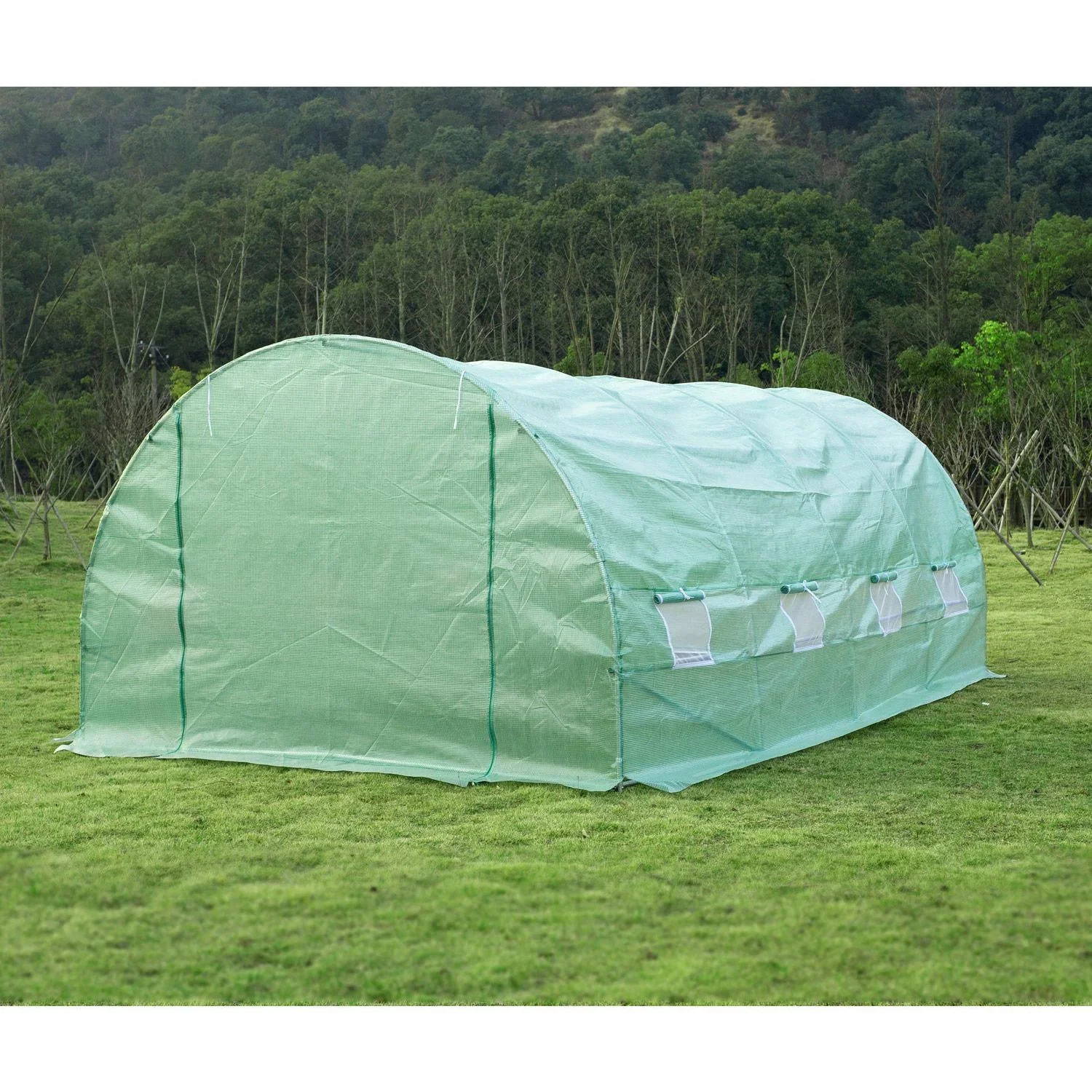 Foliengewächshaus 6x3x2m Pflanzenhaus - 0