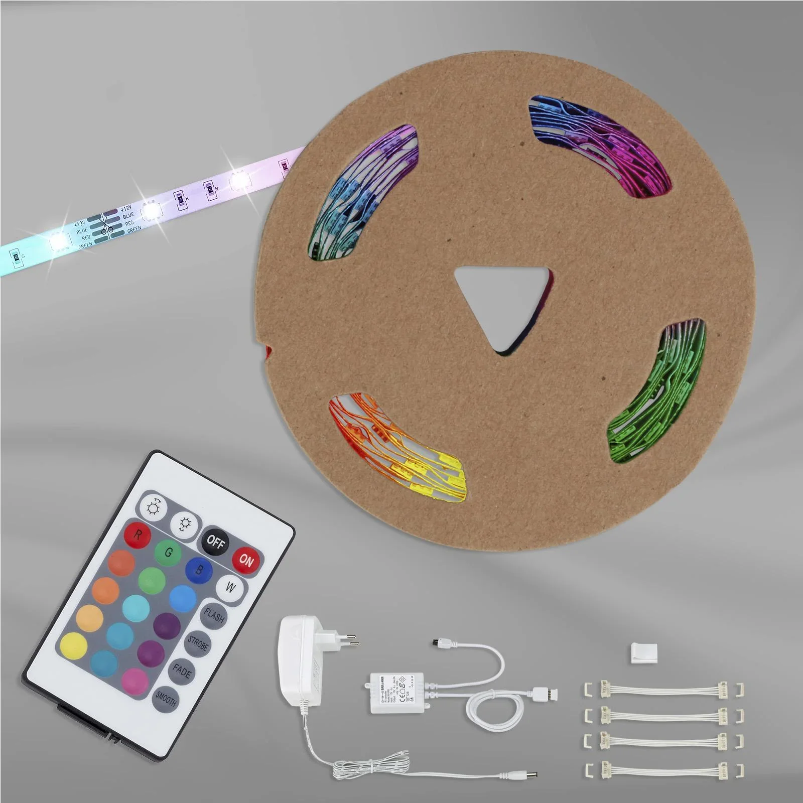 RGB-LED Flexband, 5m, 150 RGB-LEDs, 22 Watt, IP20 - 1