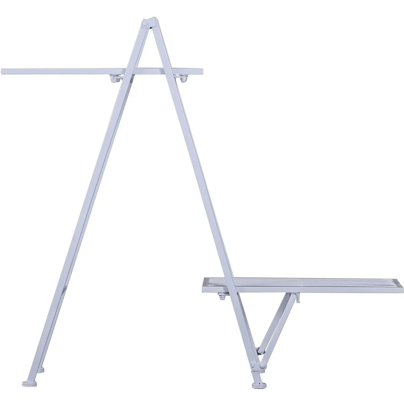 Pflanzregal Pflanzenständer Blumenständer Blumentreppe Metall Weiß 86 x 24 x 81 cm - 1