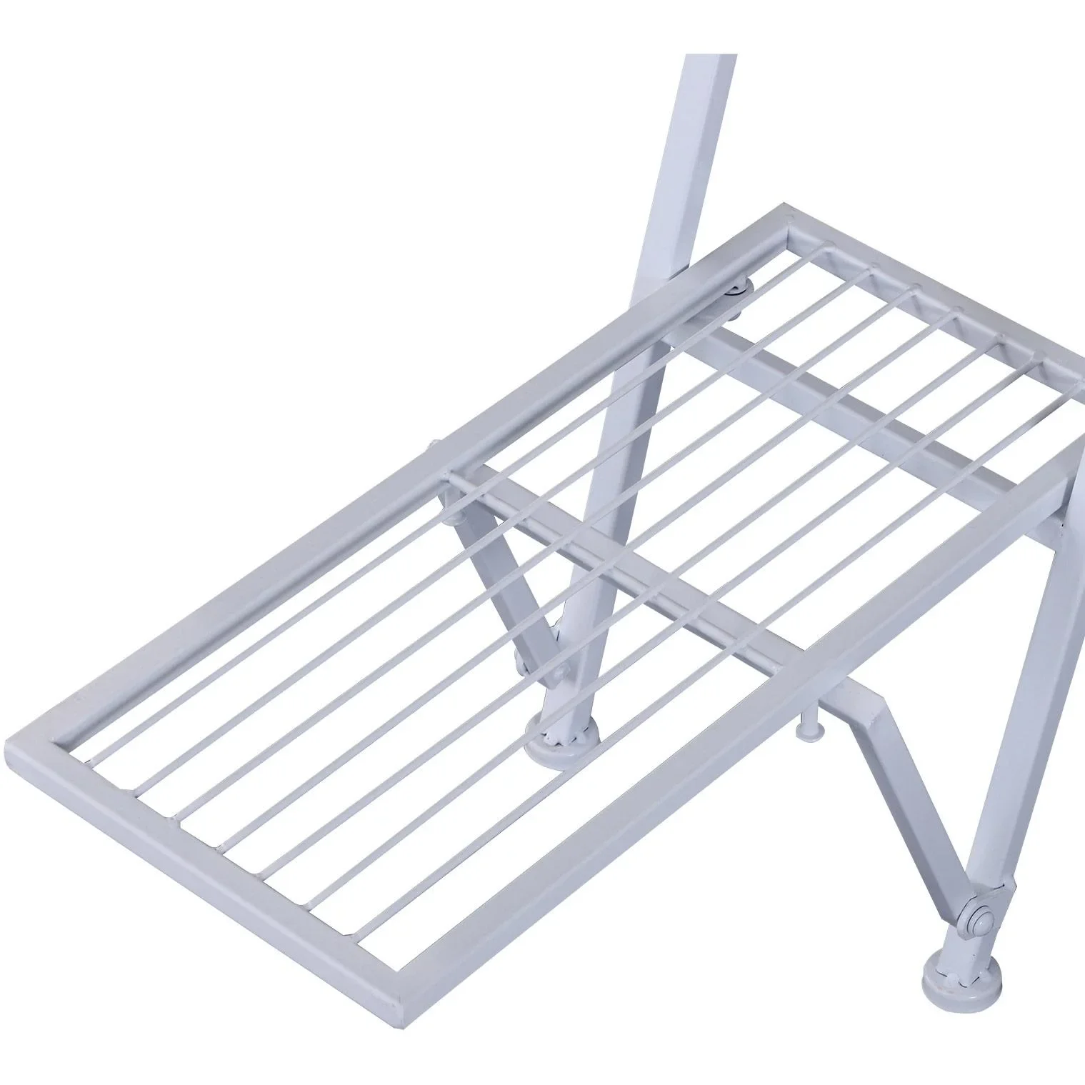 Pflanzregal Pflanzenständer Blumenständer Blumentreppe Metall Weiß 86 x 24 x 81 cm - 3