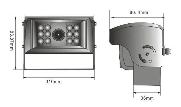 Rückfahrsystem R7-S mit automatischer Shutter Kamera - 0