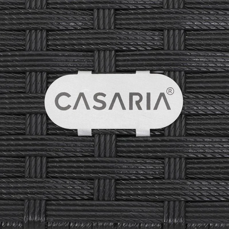 Polyrotan XL Lounge-Set 26-teilig. Schwarz Anthrazit - 3