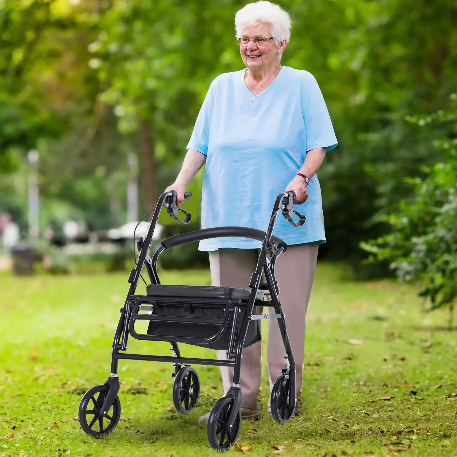 Rollator mit Sitz und Stauraum - 5