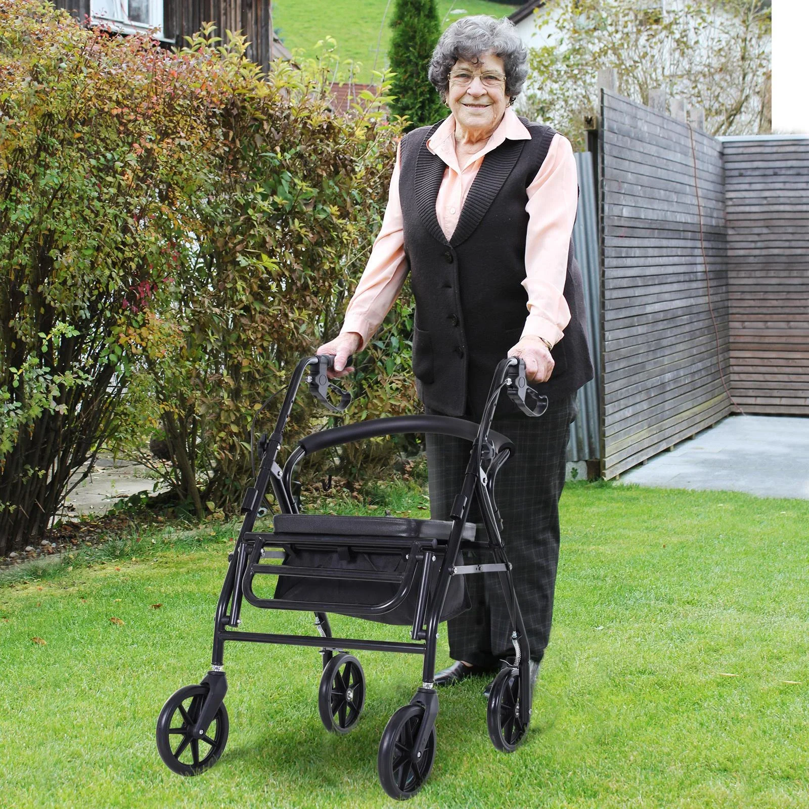 Rollator mit Sitz und Stauraum - 6