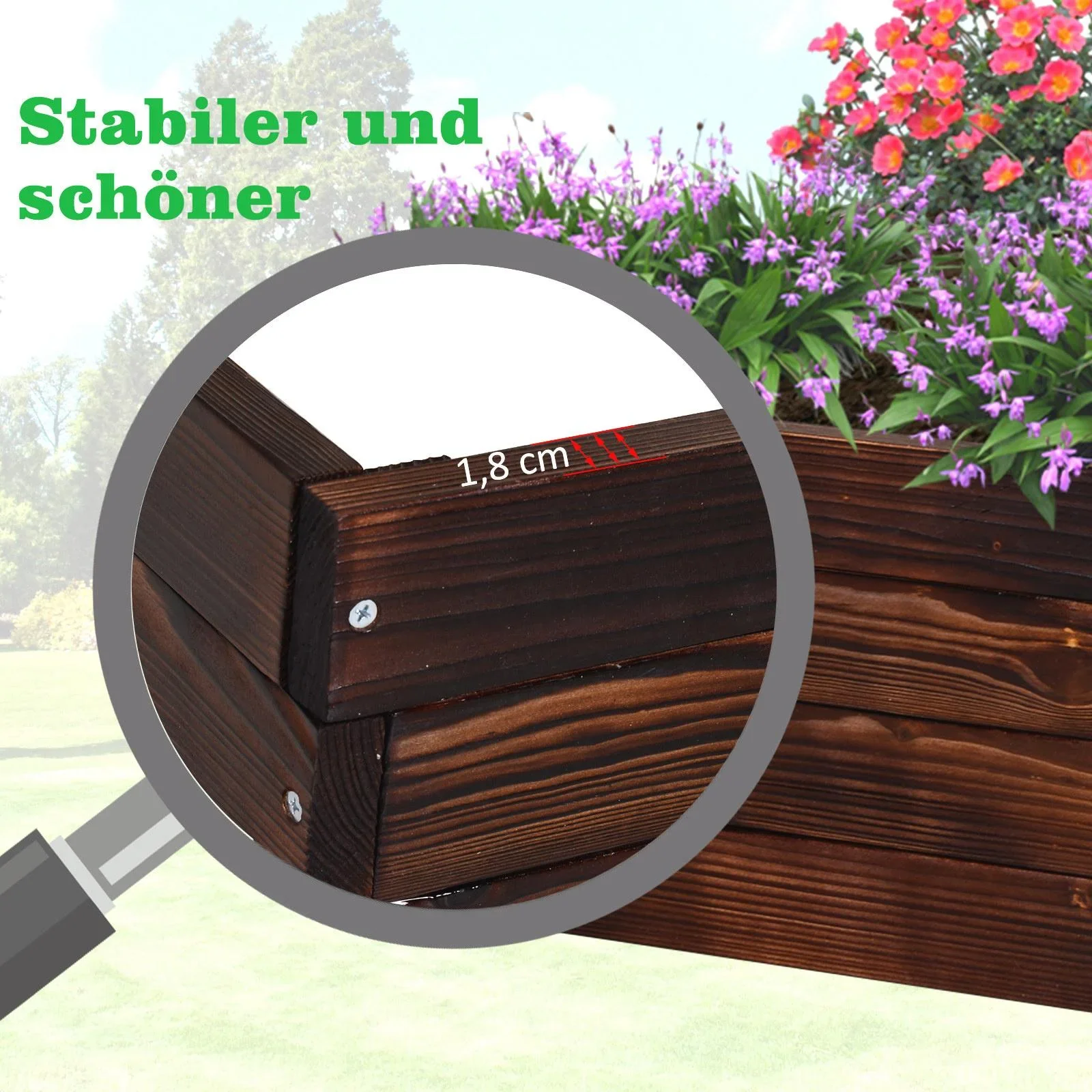 Quadratisches Hochbeet - 2