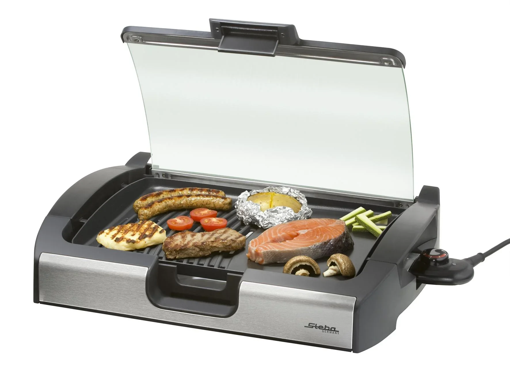 BBQ Tisch-Grill mit Glas-Deckel VG 200 - 0