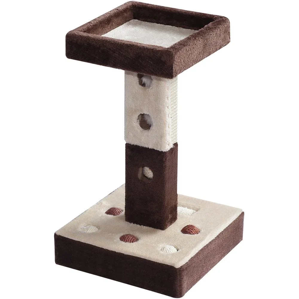 Kratzbaum Katzenbaum Spielbaum mit Ball und Roller Mäuse L35 x B35 x H60,5 cm - 4