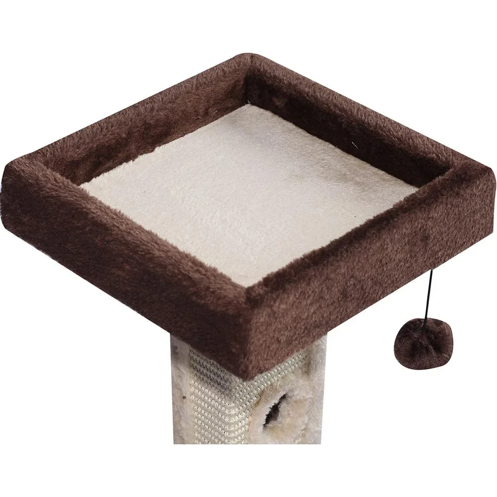 Kratzbaum Katzenbaum Spielbaum mit Ball und Roller Mäuse L35 x B35 x H60,5 cm - 7