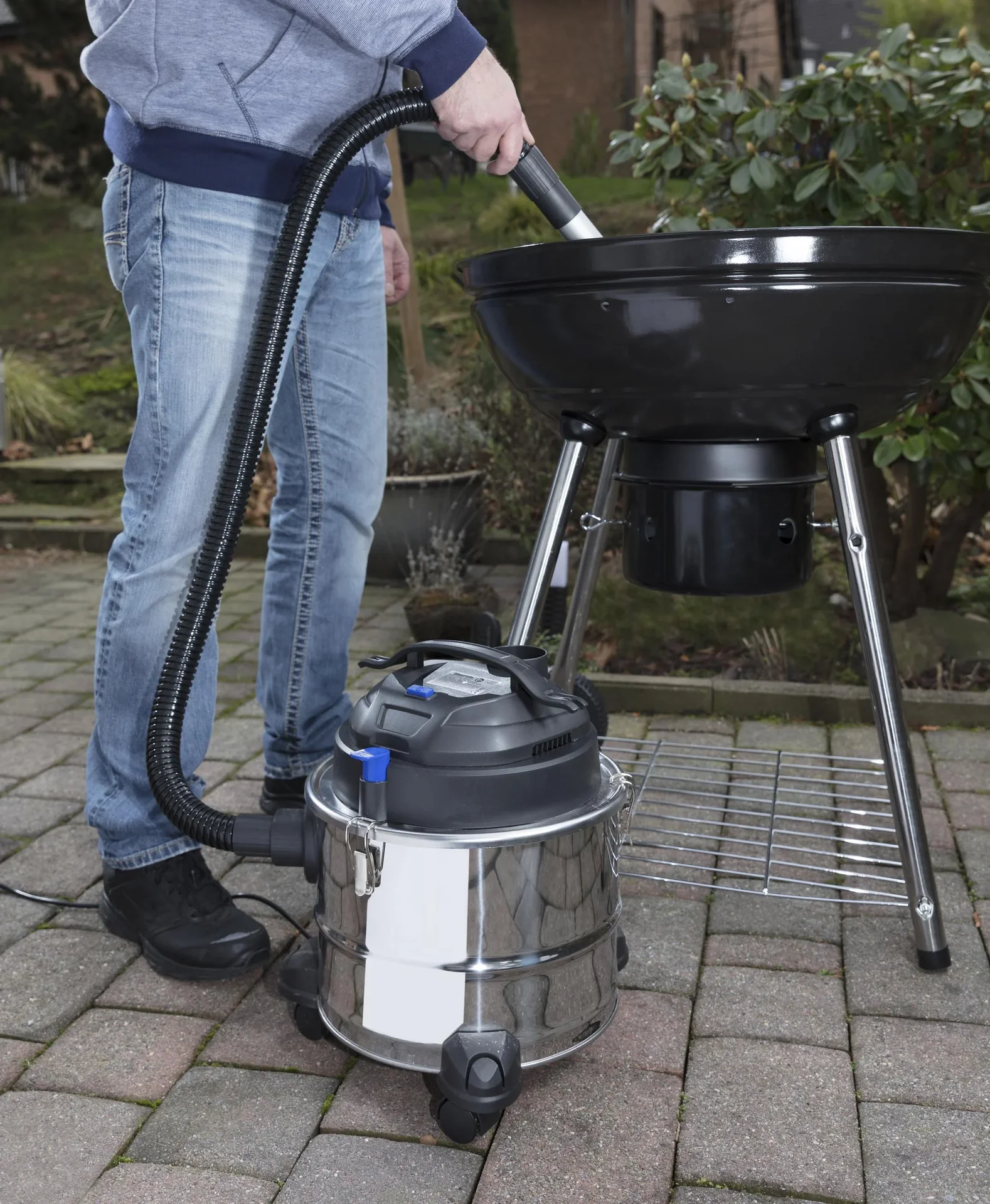 Aschesauger AS15L, Edelstahl, 800 Watt, 15 L - 1