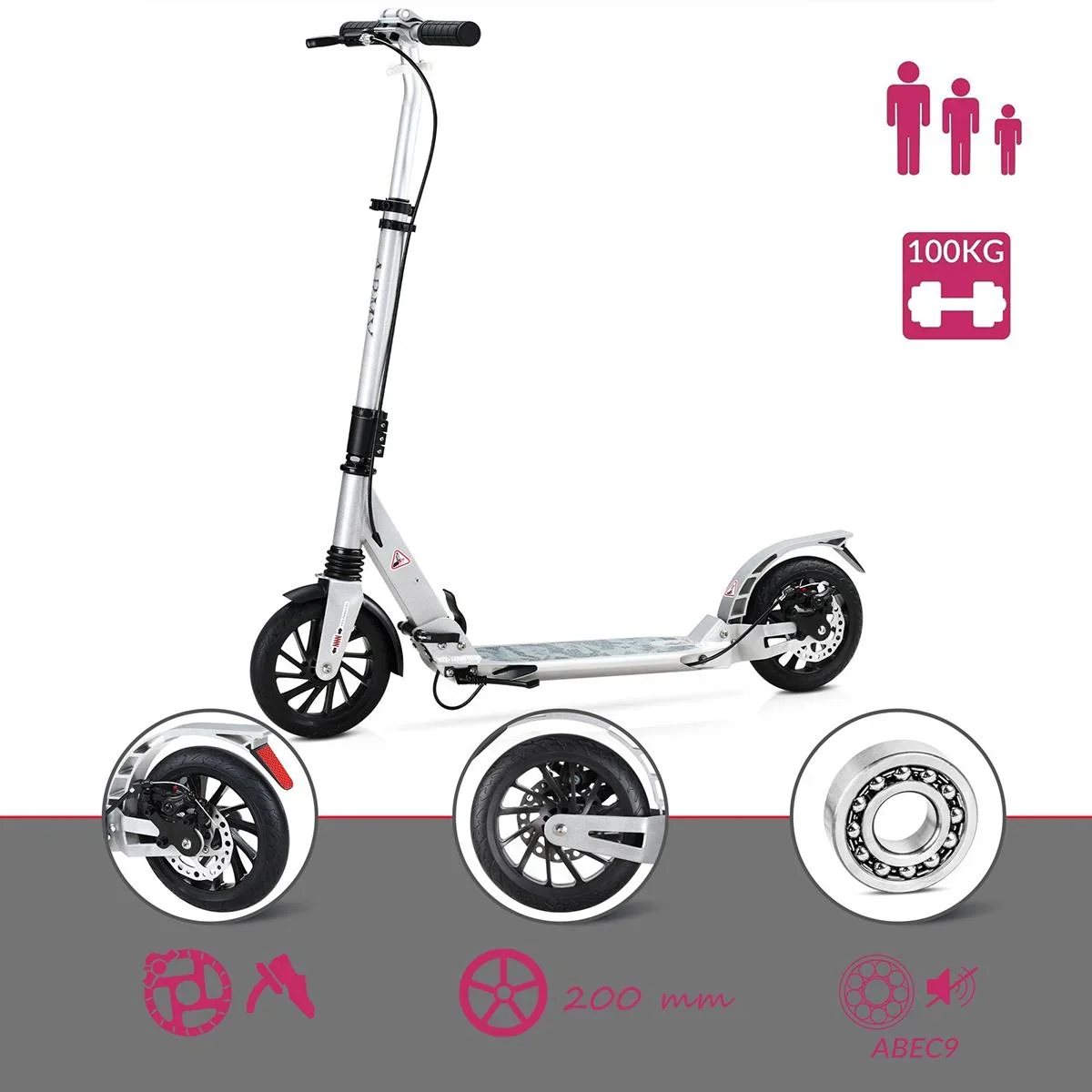 Stufe - Silber / Camouflage - ABEC 9 - Aluminium - 0