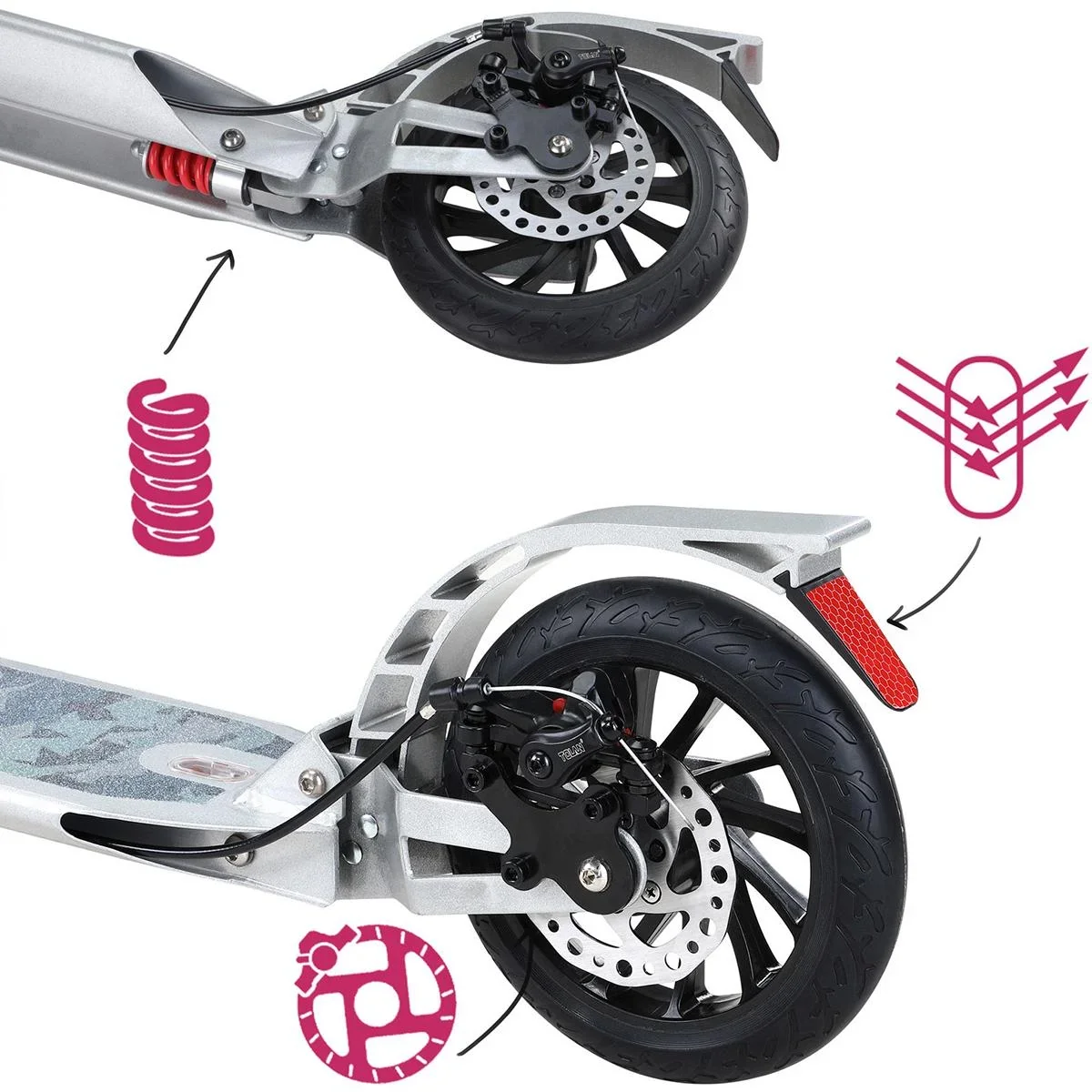 Stufe - Silber / Camouflage - ABEC 9 - Aluminium - 1