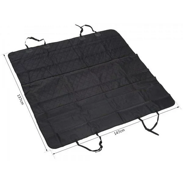 Hundedecke Autodecke wasserdicht Schwarz L147 x B137 cm - 5