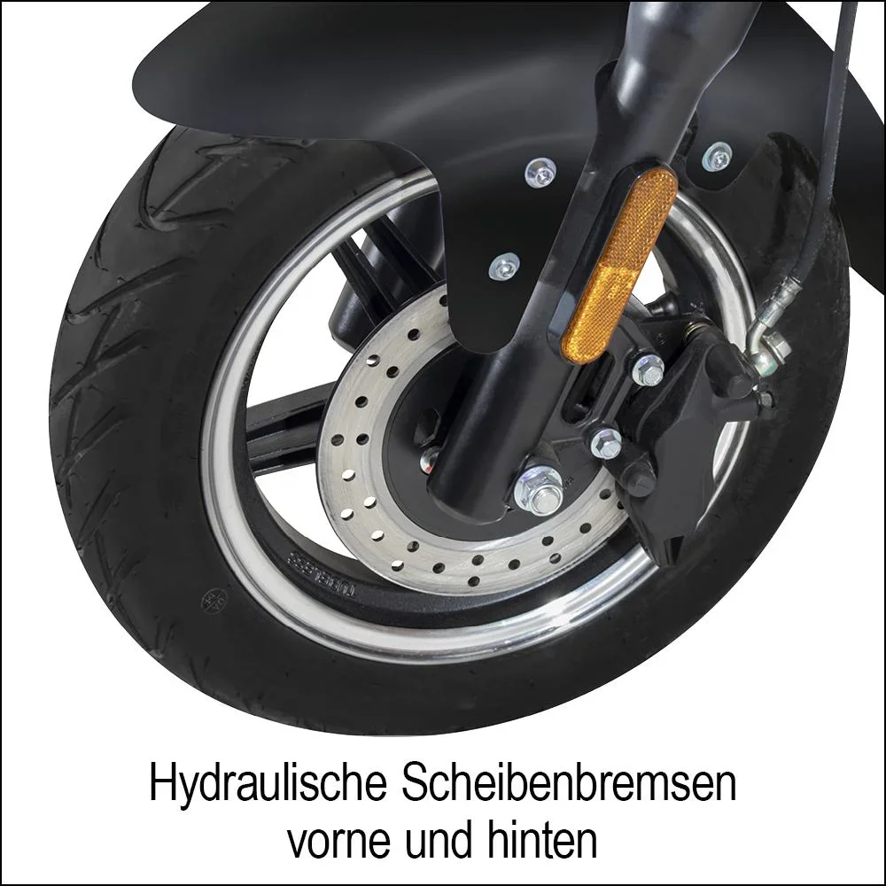 Design E-Roller "Max" 45 km/h schwarz - 1