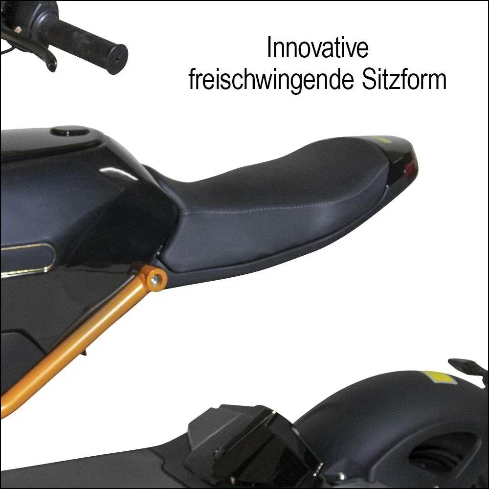 Design E-Roller "Max" 45 km/h schwarz - 5