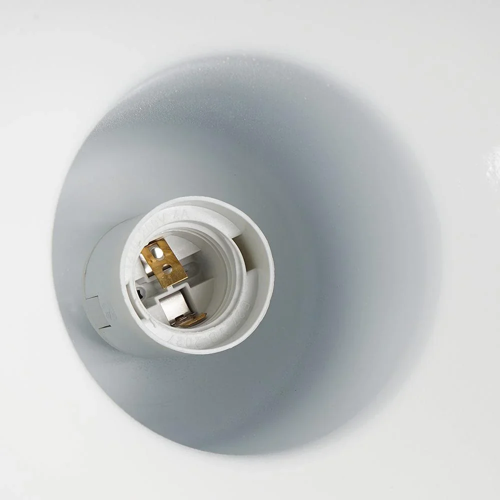 Hängeleuchte Deckenstrahler Industrie Vintage E27 40W Küche Bar Metall weiß ?34,5 x H28 cm (ohne Birne) - 1