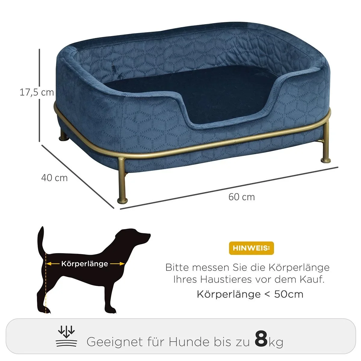 Hundesofa mit Rückenlehne Haustier - 0