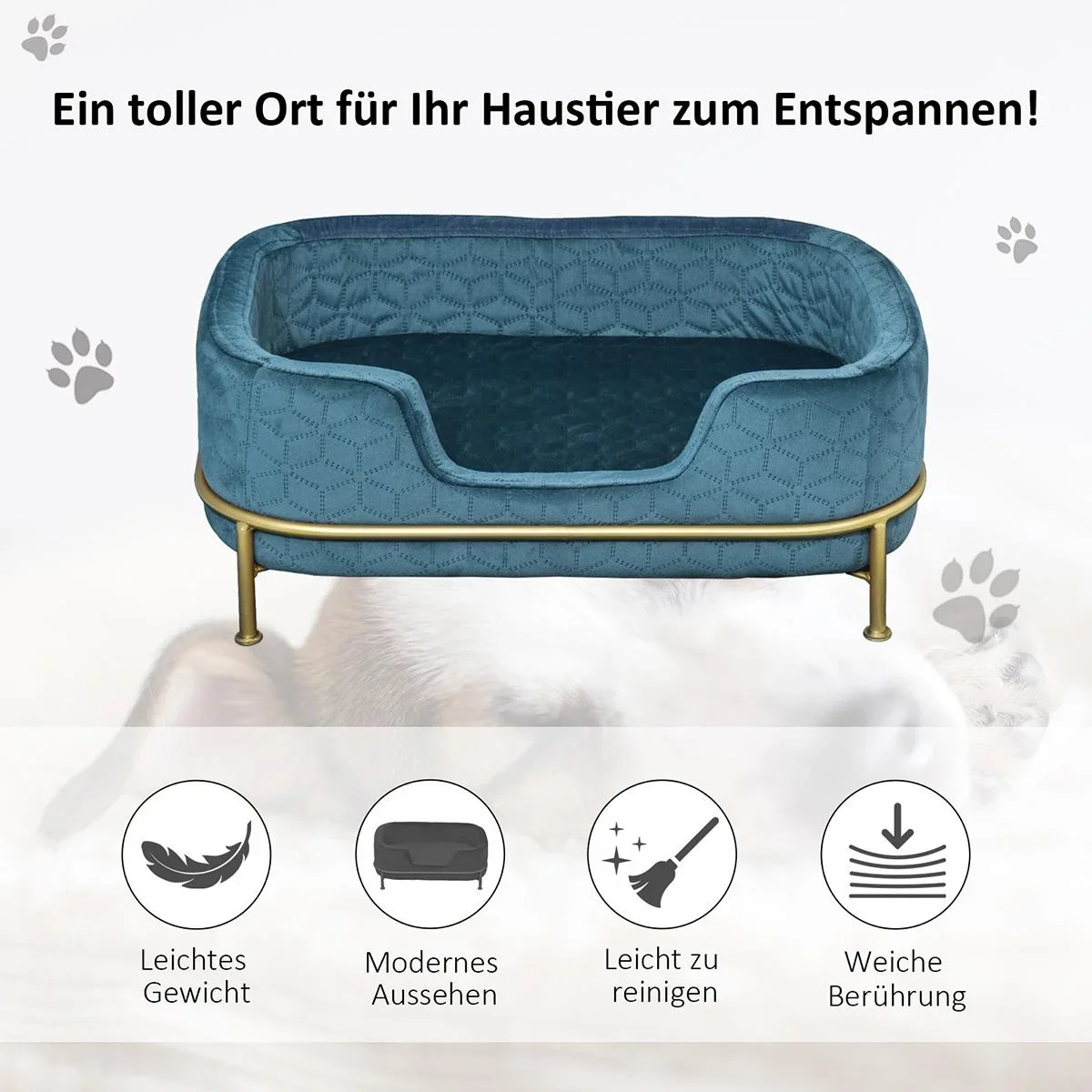 Hundesofa mit Rückenlehne Haustier - 1