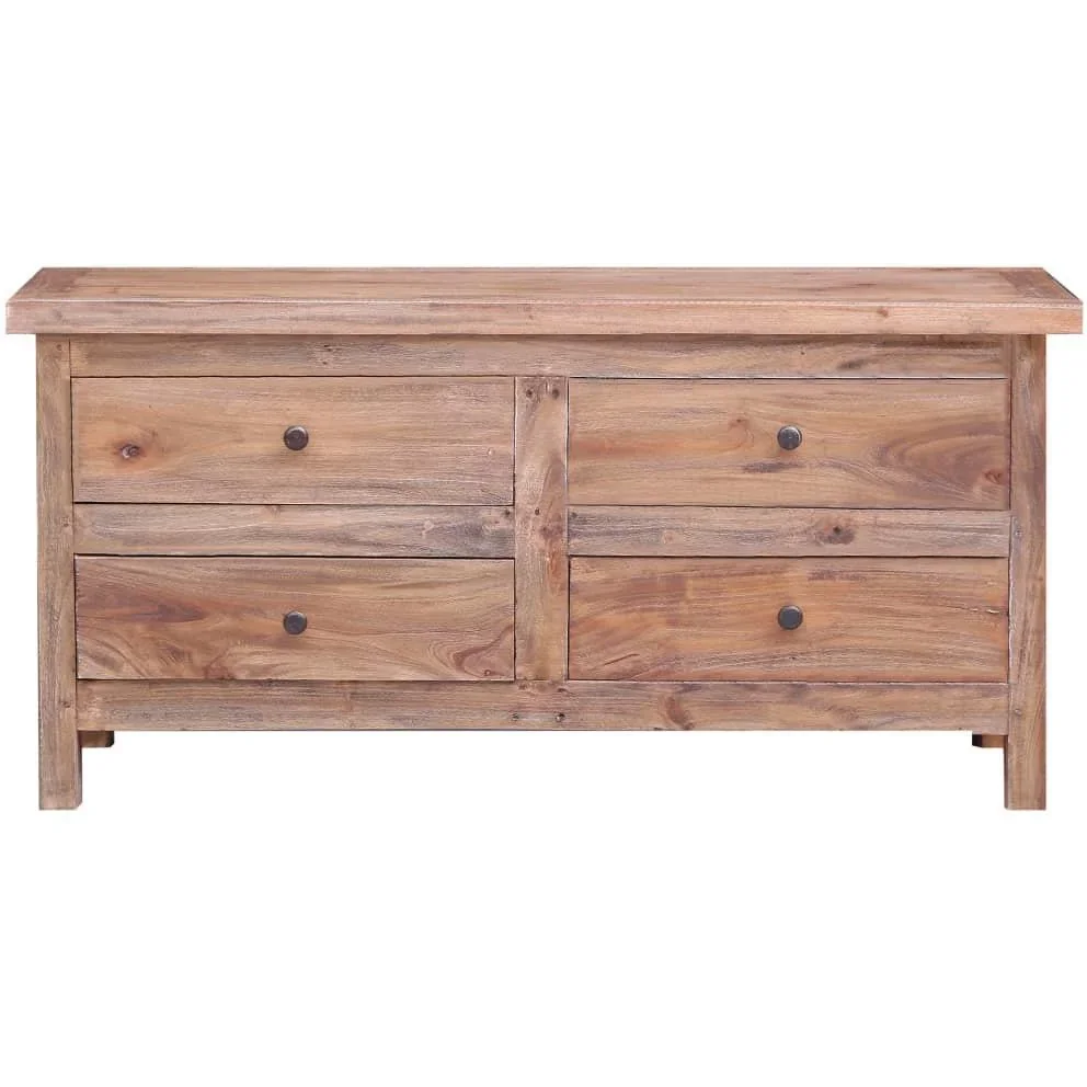 TV-Schrank 102x35x50 cm aus massivem recyceltem Holz - 2