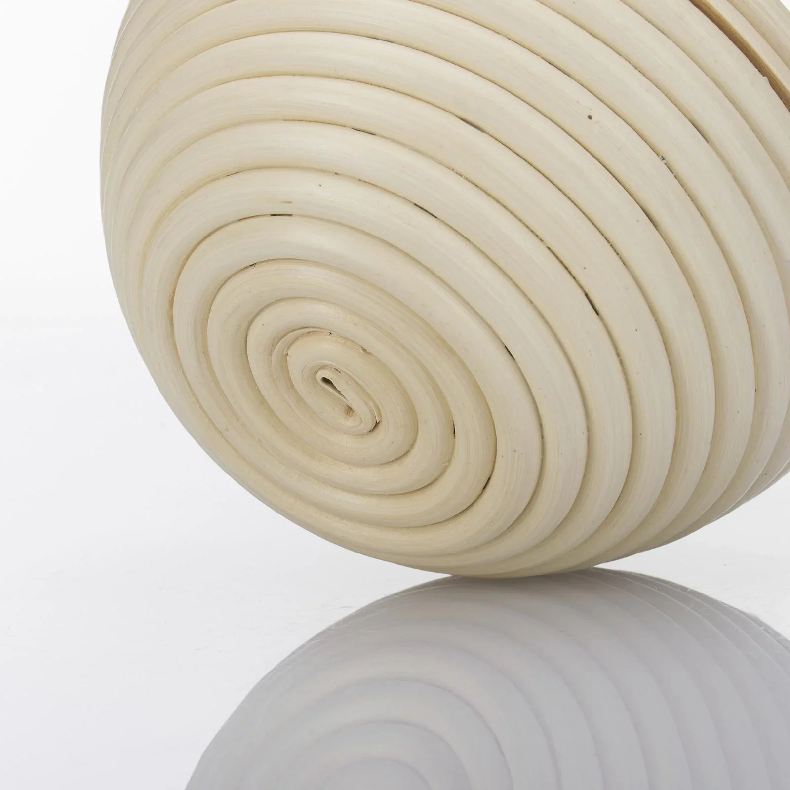 Set Gärkorb Peddigrohr mit Baumwollbezug rund - 0