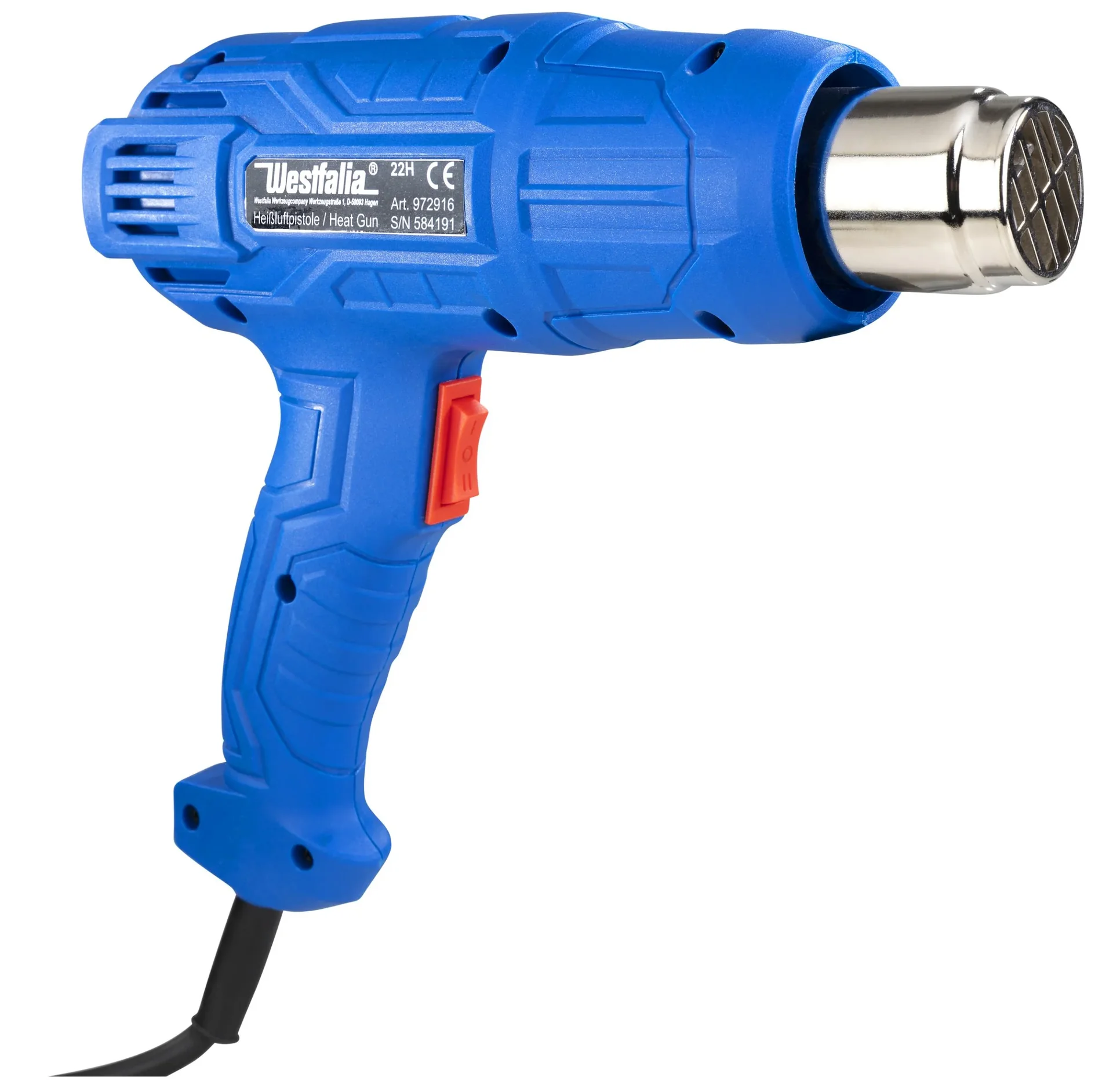 Heißluftpistole 2000 Watt inklusive Schrumpfschlauch-Set, 15-teilig - 0