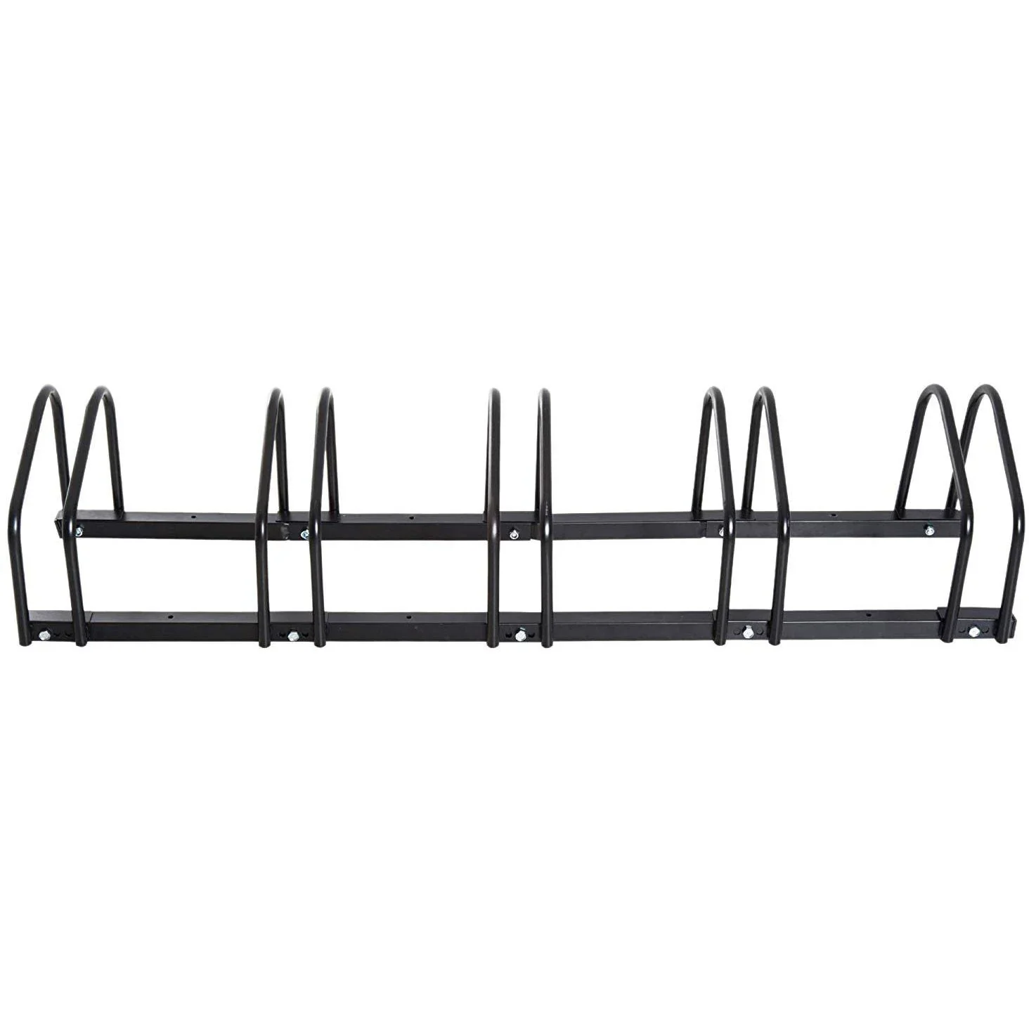 Fahrradständer Aufstellständer 5 Fahrräder Schwarz - 1