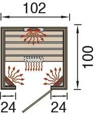 Infrarotkabine VAALA 1 - 0