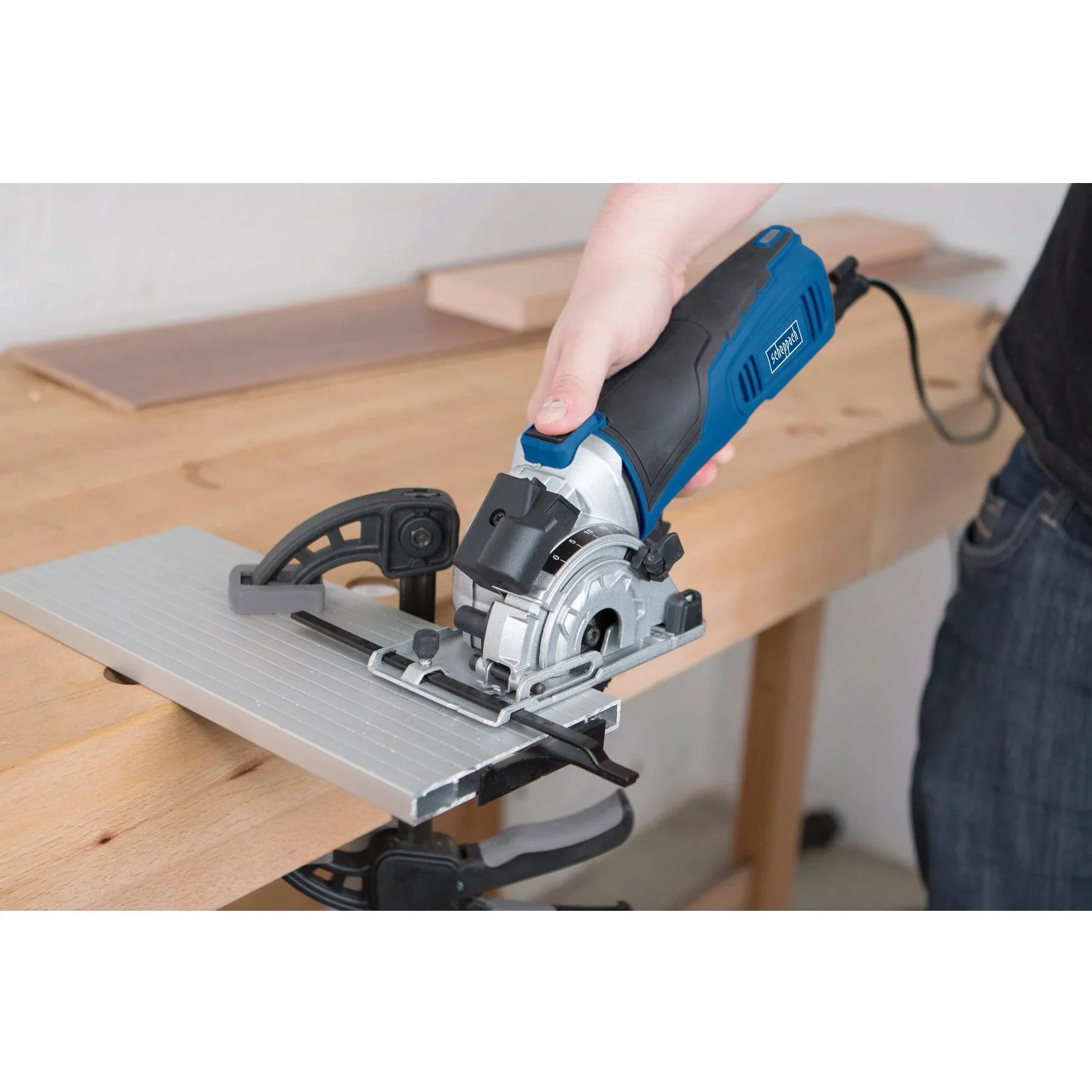 Eintauchschnittsäge PL285 - 600W, 89mm, 220-240V, + 3-teiliger zusätzlicher Sägeblattsatz - 6