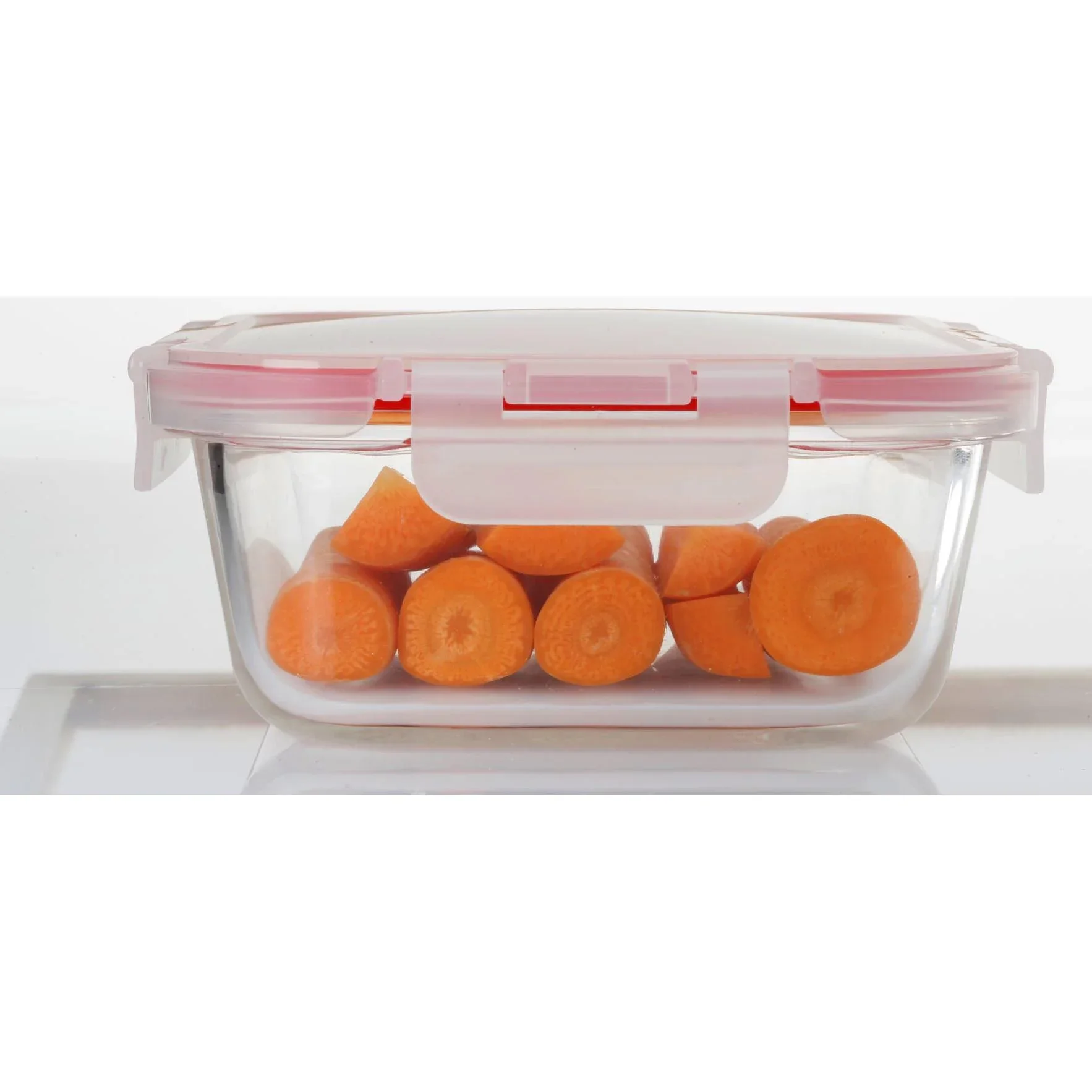 Mehrzer - Spenderbox - 600ml - rechteckig - Bake-and-Lock - Rot - 1