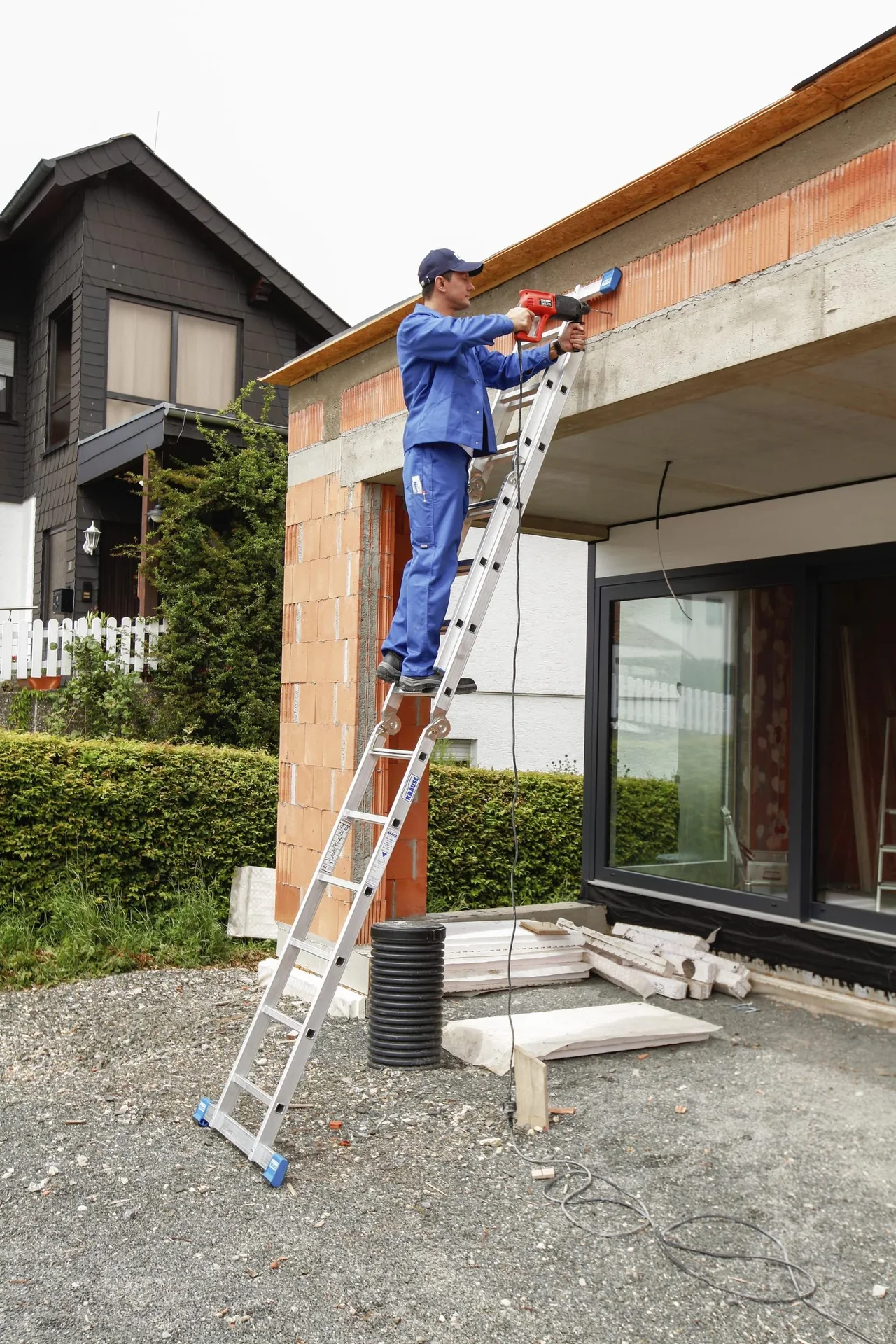 STABILO Gelenk-Kombileiter, 2 x 3 + 2 x 6, Sprossenleiter - 0