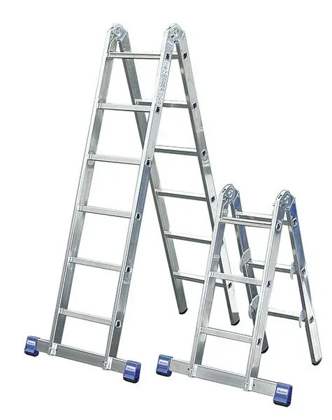 STABILO Gelenk-Kombileiter, 2 x 3 + 2 x 6, Sprossenleiter - 9