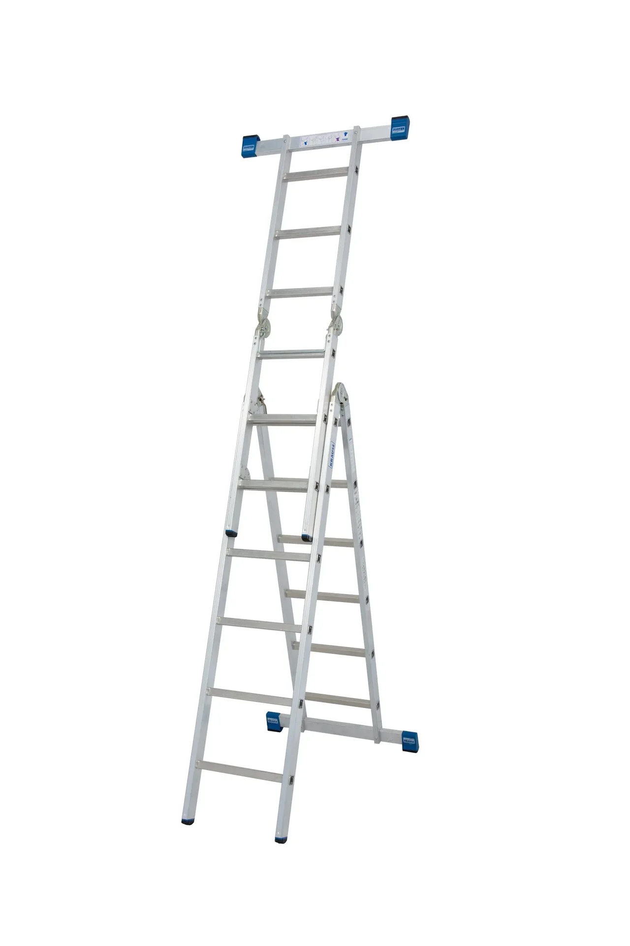 STABILO Gelenk-Kombileiter, 2 x 3 + 2 x 6, Sprossenleiter - 11