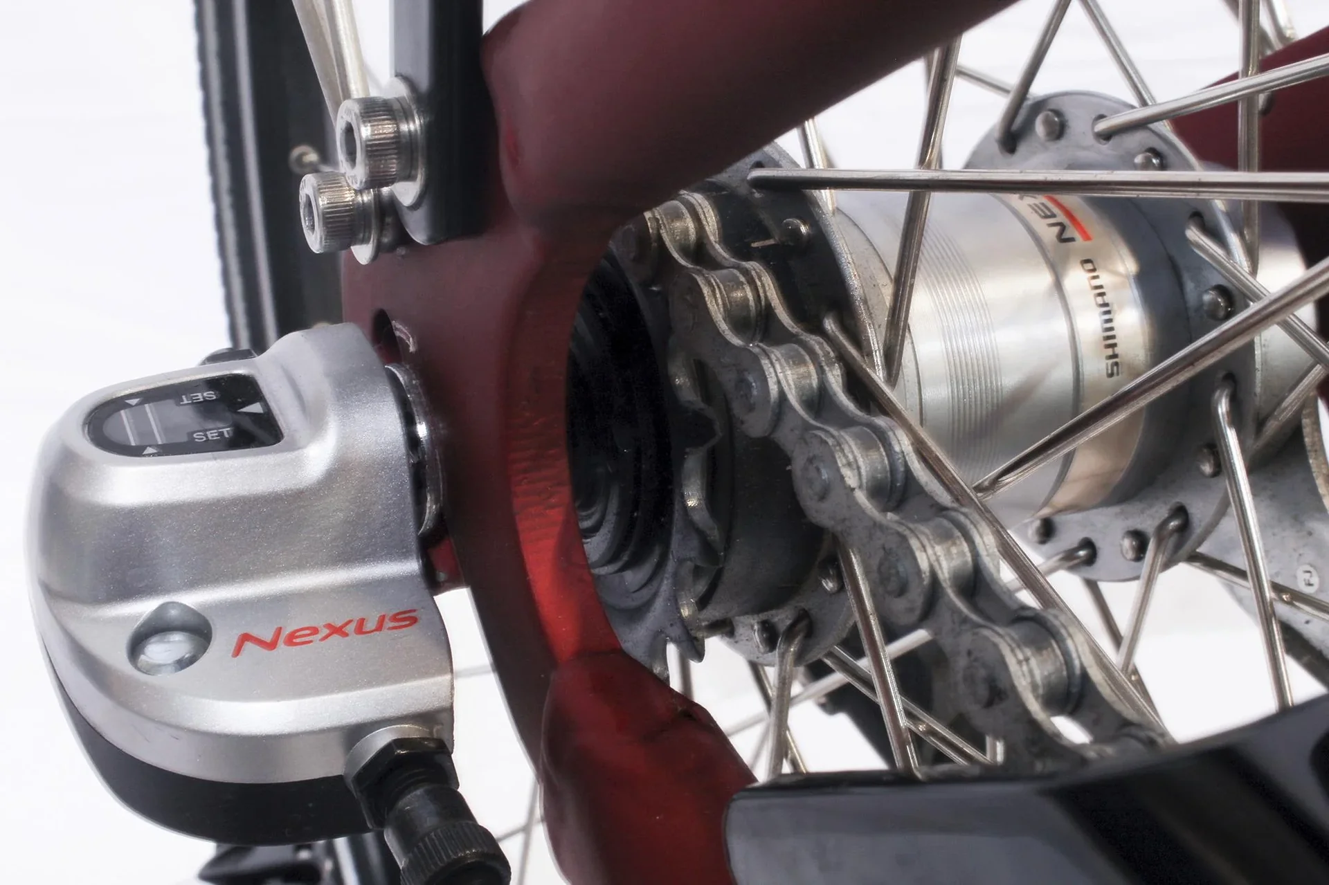 Unisex City E-Bike 28 Zoll, Rahmenhöhe 45 cm, 3-Gang Nabenschaltung, Bordeaux matt, Berlin - 10