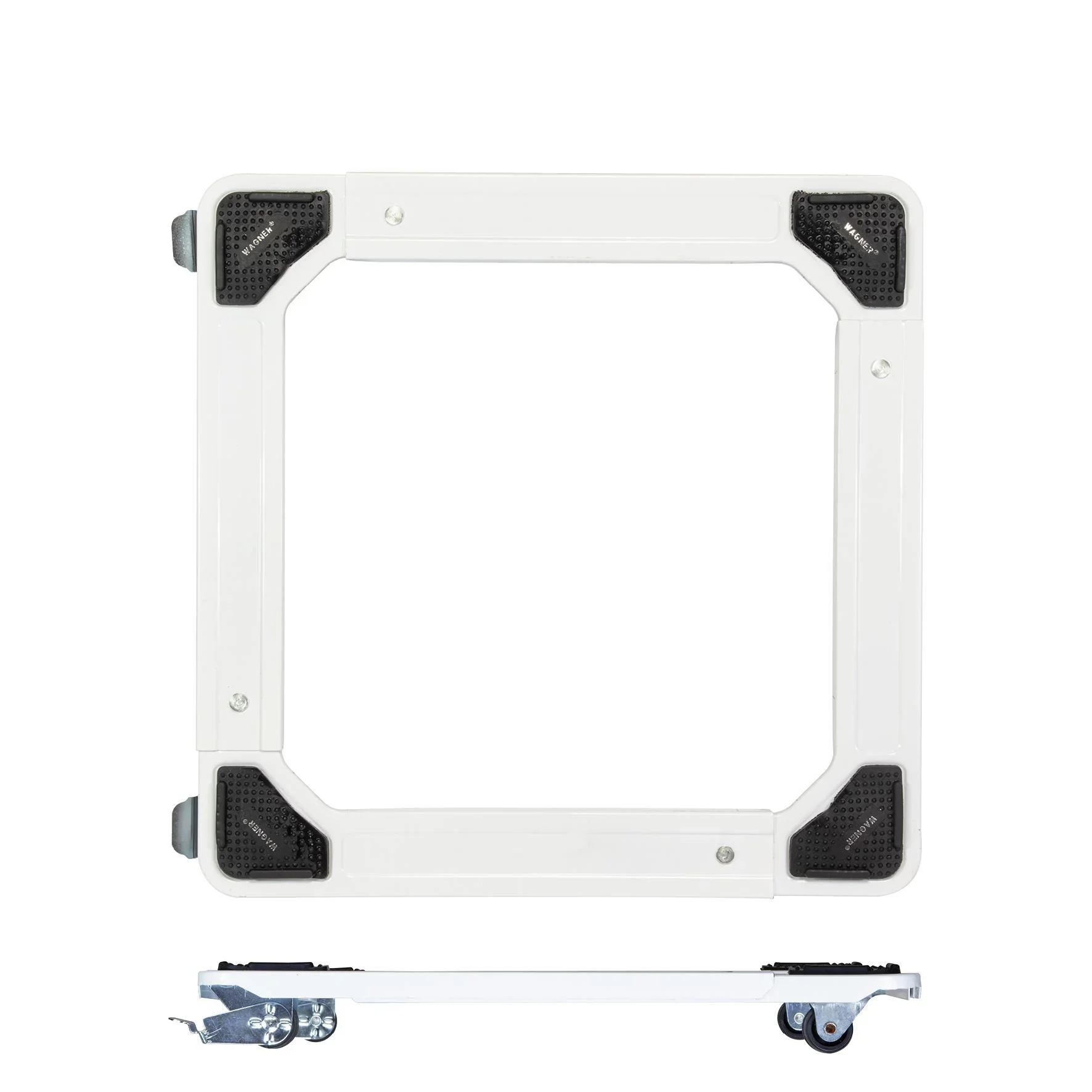 Transporthilfe MM 1192, 42-60 x 5 cm, ausziehbar, 2 Lenk- & 2 Bockrollen Ø 30 mm, 2 Feststeller, Tragkraft 220 kg - 1