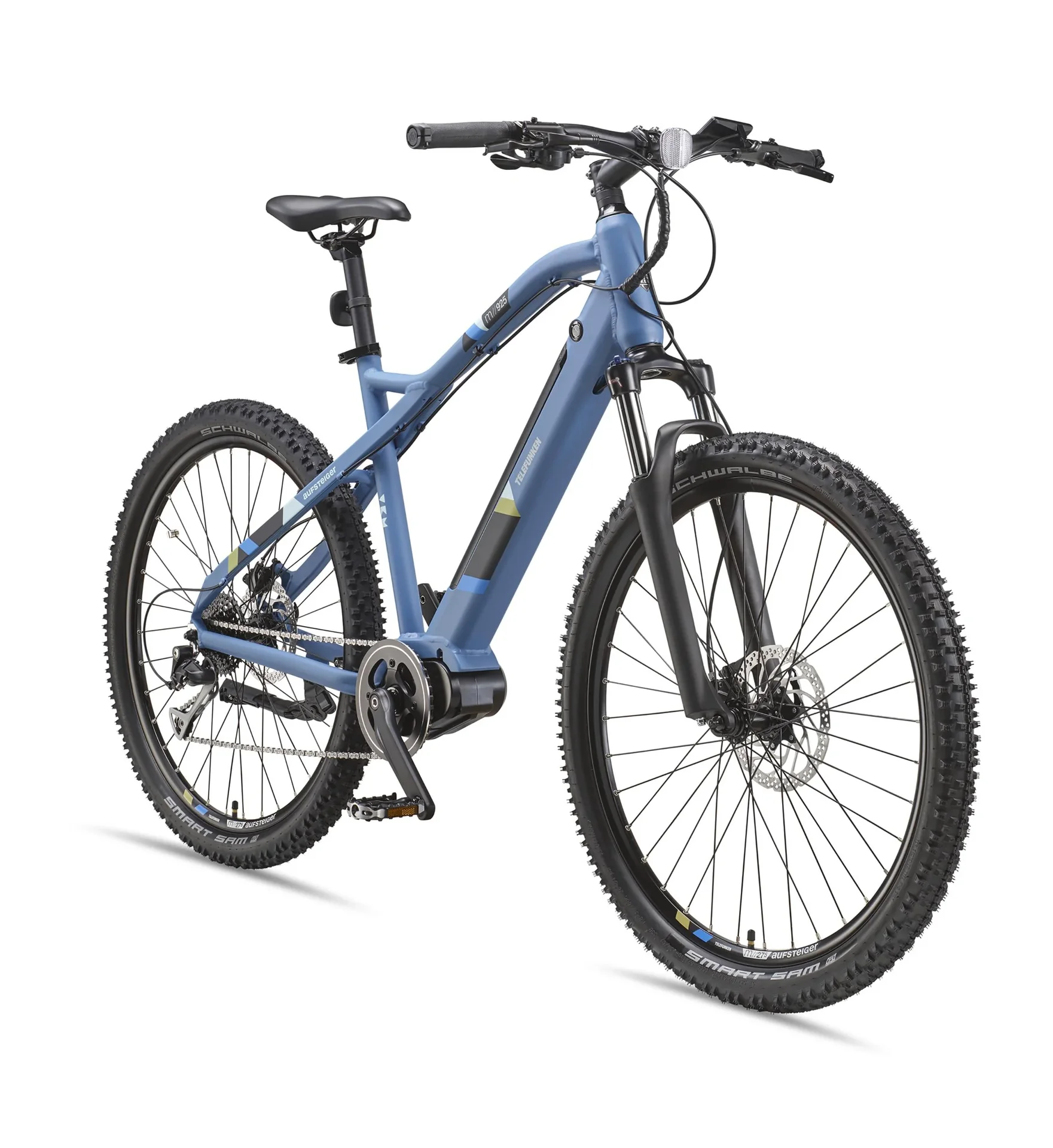 Unisex Alu MTB E-Bike 27,5 Zoll, 8-Gang Kettenschaltung, blau, Aufsteiger M925 Hardtail - 4