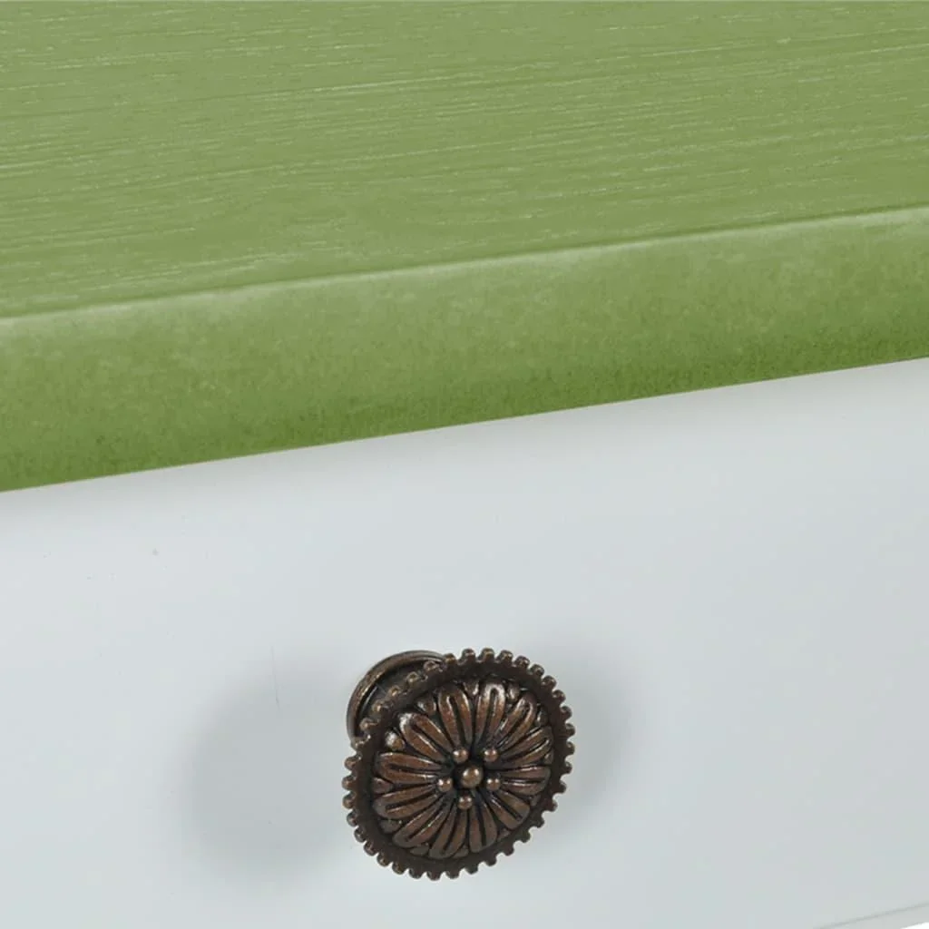 MDF-Wandtisch weiß und graubraun - 0