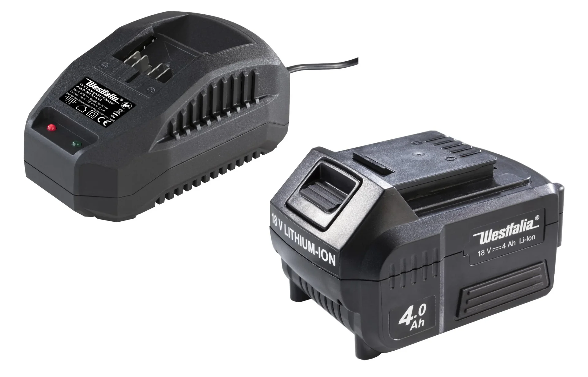 Starter Set 4 - 18 Volt Li-Ionen Familie: 1 x Akku 4,0 Ah + 1 x Ladegerät - 0