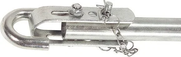 Sicherheits- Abschleppstange mit Zugentlastungsfeder - 2 t - 0