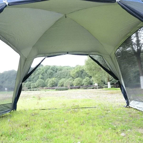 Campingzelt Kuppelzelt für 5-8 Personen Dunkelblau - 2