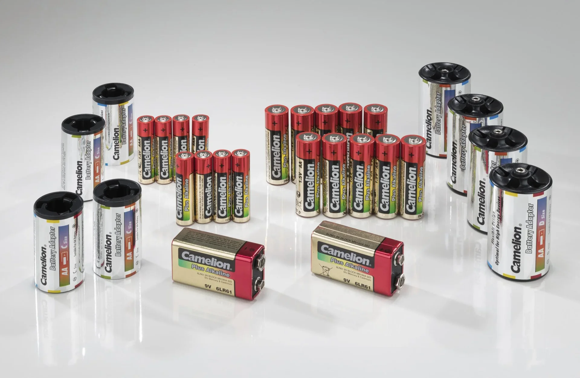 Plus Alkaline Batteriebox mit Batterietester und Adapter - 29-teilig - 3