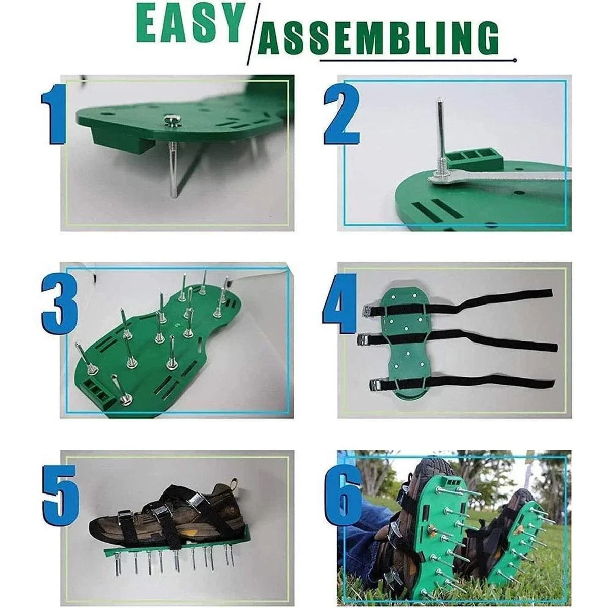 NL Sandalen für die Rasenbelüftung - Vertikutierschuhe - 4