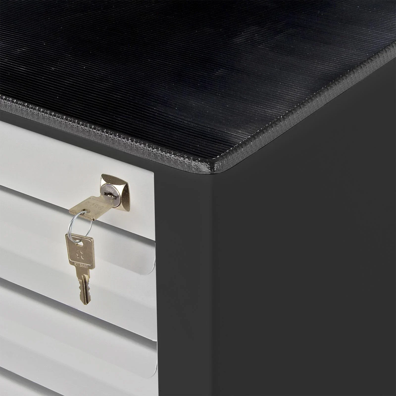 Schubladenschrank / Werkzeugschrank mammut, 10 Schubladen, RAL 7016 / 7035 - 1