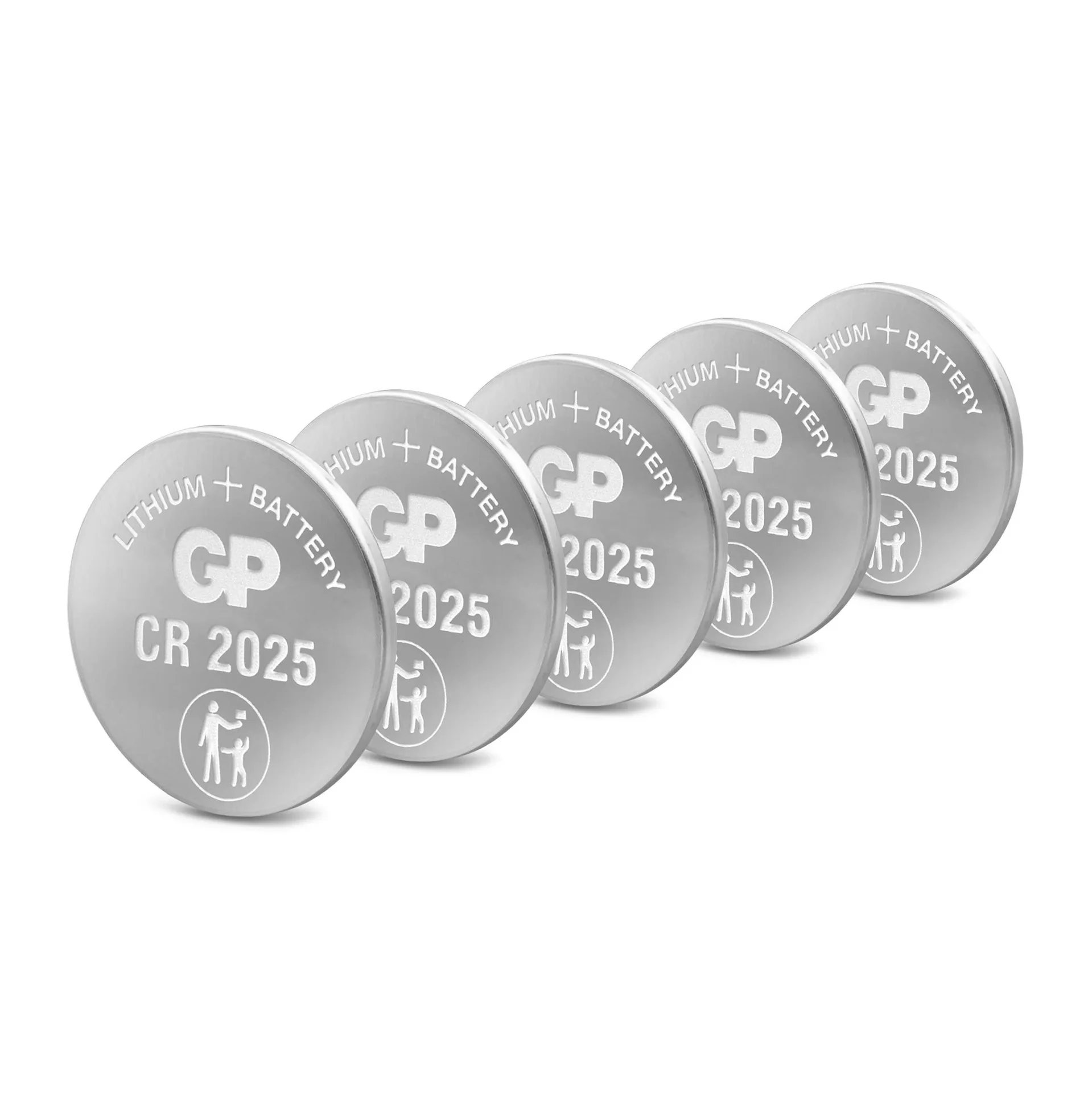 Lithium Knopfzelle CR2025 - 5 Stück - 6